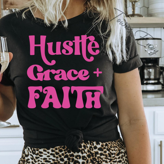 Hustle Grace Faith Tee