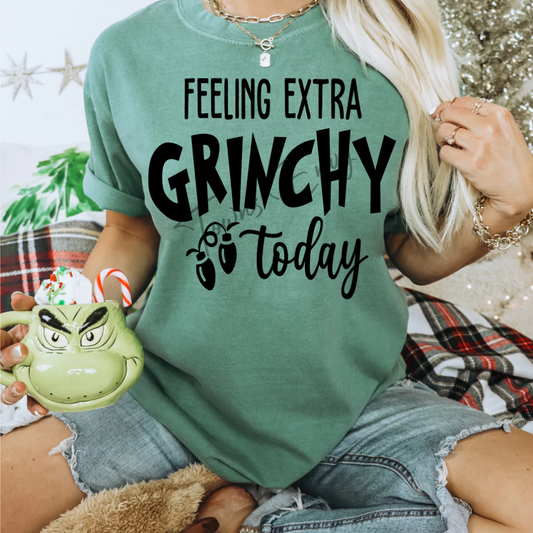 Feeling Extra Grinchy Today Comfort Colors Tee